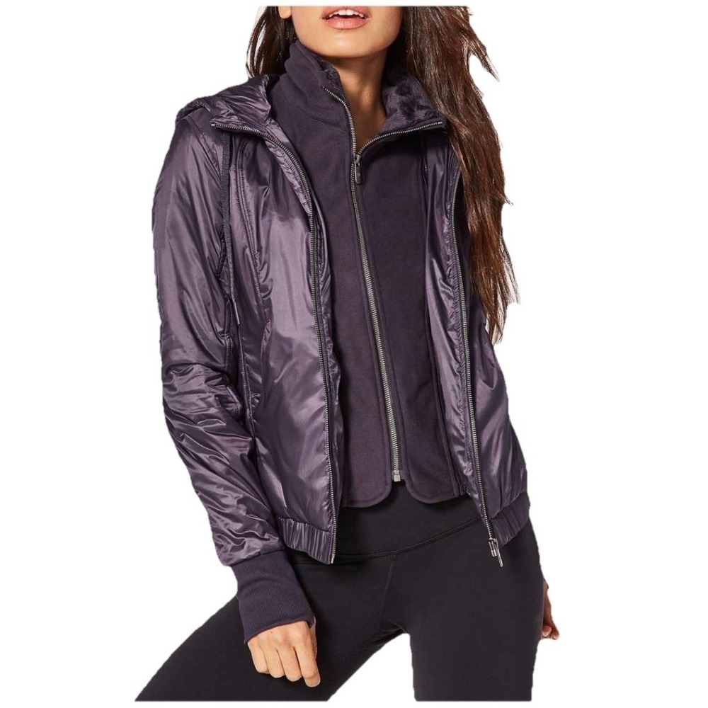 Lululemon Scuba Hoodie GlydeBoysenberry Deep Purple Full Zip Hooded Size 4